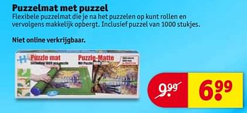 Aanbiedingen Puzzelmat met puzzel - Huismerk - Kruidvat - Geldig van 27/06/2017 tot 09/07/2017 bij Kruidvat