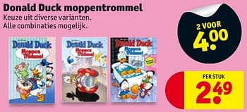 Aanbiedingen Donald duck moppentrommel - Huismerk - Kruidvat - Geldig van 27/06/2017 tot 09/07/2017 bij Kruidvat