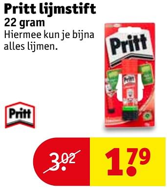 Aanbiedingen Pritt lijmstift - Pritt - Geldig van 27/06/2017 tot 09/07/2017 bij Kruidvat