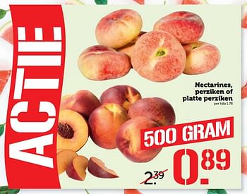 Aanbiedingen Nectarines, perziken of platte perziken - Huismerk - Coop - Geldig van 03/07/2017 tot 09/07/2017 bij Coop