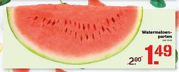 Aanbiedingen Watermeloenparten - Huismerk - Coop - Geldig van 03/07/2017 tot 09/07/2017 bij Coop