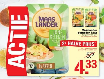Aanbiedingen Maaslander gesneden kaas - Maaslander - Geldig van 03/07/2017 tot 09/07/2017 bij Coop