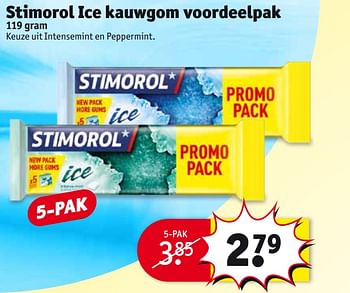 Aanbiedingen Stimorol ice kauwgom voordeelpak - Stimorol - Geldig van 27/06/2017 tot 09/07/2017 bij Kruidvat