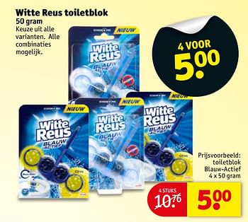 Aanbiedingen Witte reus toiletblok - Witte reus - Geldig van 27/06/2017 tot 09/07/2017 bij Kruidvat