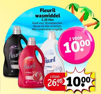 Aanbiedingen Fleuril wasmiddel - Fleuril - Geldig van 27/06/2017 tot 09/07/2017 bij Kruidvat