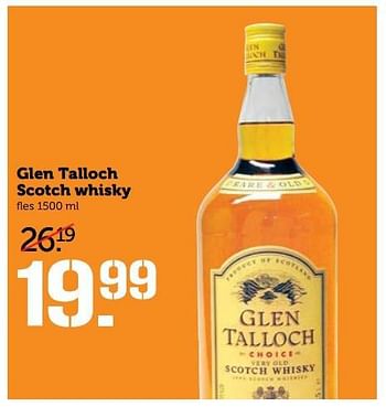 Aanbiedingen Glen talloch scotch whisky - Glen Talloch - Geldig van 03/07/2017 tot 09/07/2017 bij Coop