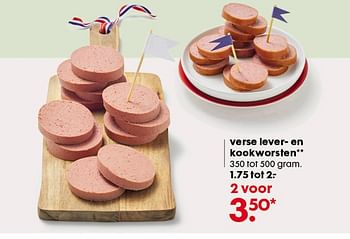 Aanbiedingen Verse lever - en kookworsten - Huismerk - Hema - Geldig van 10/07/2017 tot 30/07/2017 bij Hema