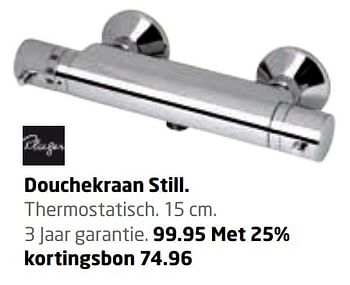 Aanbiedingen Douchekraan still - Plieger - Geldig van 26/06/2017 tot 09/07/2017 bij Formido