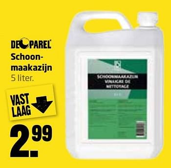 Aanbiedingen Schoonmaakazijn - De Parel - Geldig van 26/06/2017 tot 09/07/2017 bij Formido