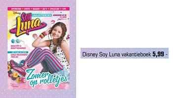 Aanbiedingen Disney soy luna vakantieboek - Disney - Geldig van 03/07/2017 tot 27/08/2017 bij Primera