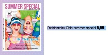 Aanbiedingen Fashionchick girls summer special - Huismerk - Primera - Geldig van 03/07/2017 tot 27/08/2017 bij Primera