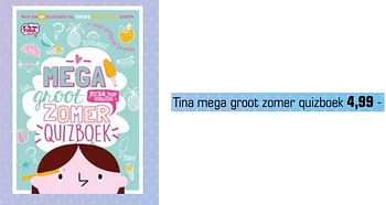 Aanbiedingen Tina mega groot zomer quizboek - Huismerk - Primera - Geldig van 03/07/2017 tot 27/08/2017 bij Primera