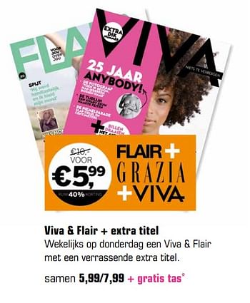 Aanbiedingen Viva + flair + extra titel - Huismerk - Primera - Geldig van 03/07/2017 tot 27/08/2017 bij Primera