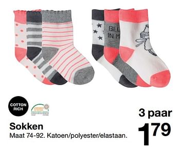 Aanbiedingen Sokken - Huismerk - Zeeman  - Geldig van 01/07/2017 tot 31/12/2017 bij Zeeman