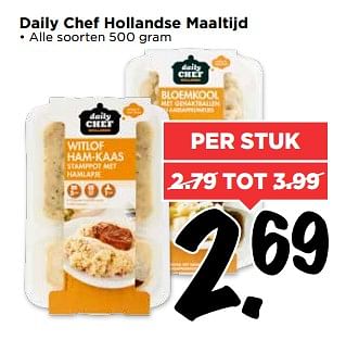 Aanbiedingen Daily chef hollandse maaltijd - Daily chef - Geldig van 02/07/2017 tot 08/07/2017 bij Vomar