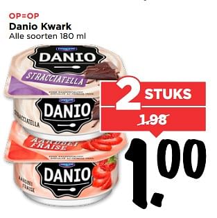 Aanbiedingen Danio kwark - Danone - Geldig van 02/07/2017 tot 08/07/2017 bij Vomar