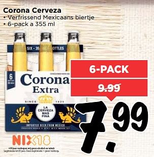 Aanbiedingen Corona cerveza - Corona - Geldig van 02/07/2017 tot 08/07/2017 bij Vomar