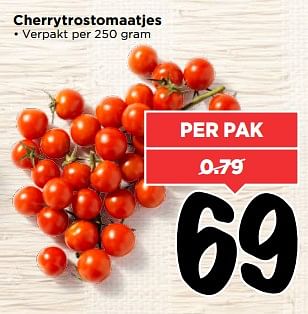 Aanbiedingen Cherrytrostomaatjes - Huismerk Vomar - Geldig van 02/07/2017 tot 08/07/2017 bij Vomar