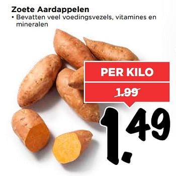 Aanbiedingen Zoete aardappelen - Huismerk Vomar - Geldig van 02/07/2017 tot 08/07/2017 bij Vomar