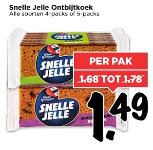 Aanbiedingen Snelle jelle ontbijtkoek - Snelle Jelle - Geldig van 02/07/2017 tot 08/07/2017 bij Vomar