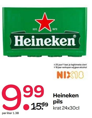 Aanbiedingen Heineken pils - Heineken - Geldig van 27/06/2017 tot 12/07/2017 bij Spar
