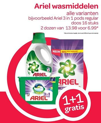 Aanbiedingen Ariel wasmiddelen - Ariel - Geldig van 27/06/2017 tot 12/07/2017 bij Spar
