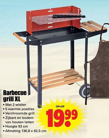 Aanbiedingen Barbecue grill xl - Huismerk - Dirk - Geldig van 02/07/2017 tot 08/07/2017 bij Lekker Doen