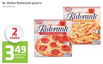 Aanbiedingen Dr. oetker ristorante pizza`s - Dr. Oetker - Geldig van 29/06/2017 tot 12/07/2017 bij Attent