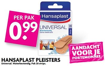 Aanbiedingen Hansaplast pleisters - Hansaplast - Geldig van 02/07/2017 tot 08/07/2017 bij Deka Markt