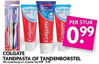 Aanbiedingen Colgate tandpasta of tandenborstel - Colgate - Geldig van 02/07/2017 tot 08/07/2017 bij Deka Markt