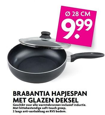 Aanbiedingen Brabantia hapjespan met glazen deksel - Brabantia - Geldig van 02/07/2017 tot 08/07/2017 bij Deka Markt