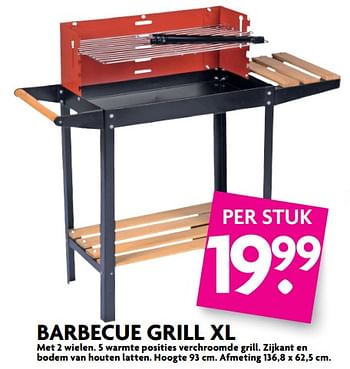 Aanbiedingen Barbecue grill xl - Huismerk - Deka Markt - Geldig van 02/07/2017 tot 08/07/2017 bij Deka Markt