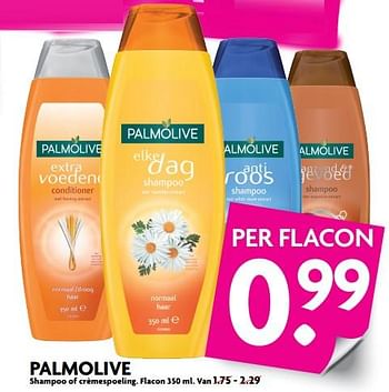 Aanbiedingen Palmolive shampoo of crèmespoeling - Palmolive - Geldig van 02/07/2017 tot 08/07/2017 bij Deka Markt