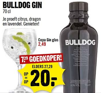 Aanbiedingen Bulldog gin - Bulldog - Geldig van 02/07/2017 tot 08/07/2017 bij Dirk III