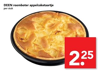 Aanbiedingen Deen roomboter appelcaketaartje - Huismerk deen supermarkt - Geldig van 02/07/2017 tot 08/07/2017 bij Deen Supermarkten