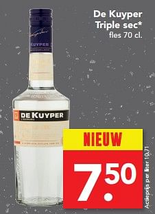 Aanbiedingen De kuyper triple sec - De Kuyper - Geldig van 02/07/2017 tot 08/07/2017 bij Deen Supermarkten