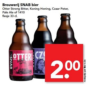 Aanbiedingen Brouwerij snab bier - Snab - Geldig van 02/07/2017 tot 08/07/2017 bij Deen Supermarkten