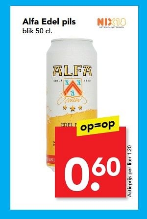 Aanbiedingen Alfa edel pils - Alfa - Geldig van 02/07/2017 tot 08/07/2017 bij Deen Supermarkten
