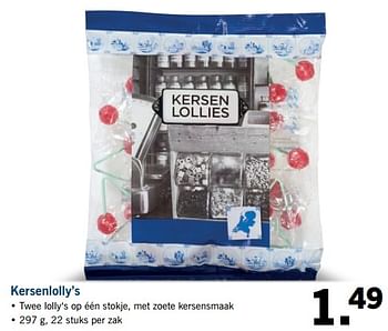 Aanbiedingen Kersenlolly`s - Huismerk - Lidl - Geldig van 02/07/2017 tot 09/07/2017 bij Lidl