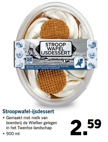 Aanbiedingen Stroopwafel-ijsdessert - Huismerk - Lidl - Geldig van 02/07/2017 tot 09/07/2017 bij Lidl