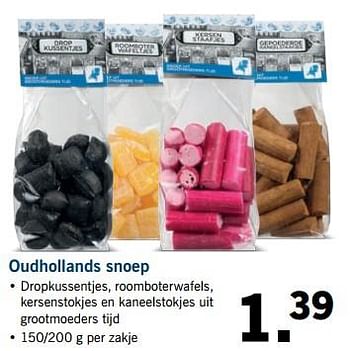 Aanbiedingen Oudhollands snoep - Huismerk - Lidl - Geldig van 02/07/2017 tot 09/07/2017 bij Lidl