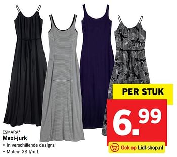 Aanbiedingen Maxi-jurk - Esmara - Geldig van 02/07/2017 tot 09/07/2017 bij Lidl