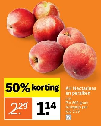 Aanbiedingen Nectarines en perziken - Huismerk - Albert Heijn - Geldig van 03/07/2017 tot 09/07/2017 bij Albert Heijn