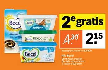 Aanbiedingen Becel light voor op brood - Becel - Geldig van 03/07/2017 tot 09/07/2017 bij Albert Heijn