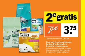 Aanbiedingen Gourmet gold doos luxe mix - Purina - Geldig van 03/07/2017 tot 09/07/2017 bij Albert Heijn