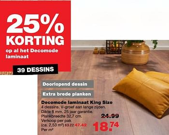 Aanbiedingen Decomode laminaat king size - DecoMode - Geldig van 03/07/2017 tot 09/07/2017 bij Praxis