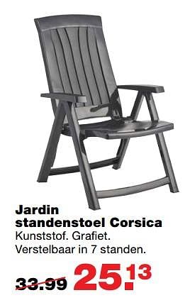 Aanbiedingen Jardin standenstoel corsica - Jardin - Geldig van 03/07/2017 tot 09/07/2017 bij Praxis
