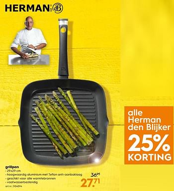 Aanbiedingen Grillpan - Herman den Blijker - Geldig van 01/07/2017 tot 12/07/2017 bij Blokker