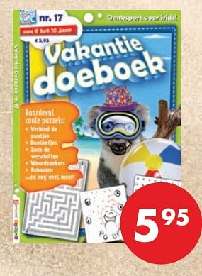 Aanbiedingen Vakantie doeboek - Huismerk-Bruna - Geldig van 29/06/2017 tot 09/08/2017 bij Bruna