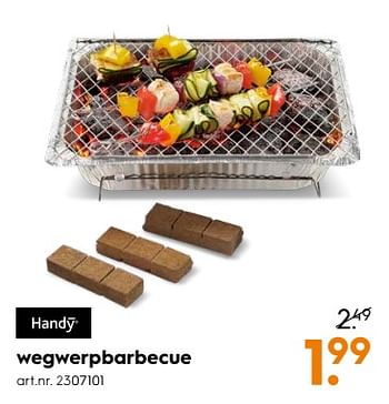 Aanbiedingen Wegwerpbarbecue - Handy - Geldig van 01/07/2017 tot 12/07/2017 bij Blokker